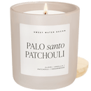 Palo Santo Patchouli Soy Candle - Tan Matte Jar - 15 oz