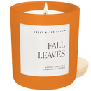 Fall Leaves Soy Candle - Orange Matte Jar - 15 oz