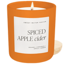 Spiced Apple Cider Soy Candle - Orange Matte Jar - 15 oz
