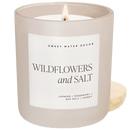 Wildflowers and Salt Soy Candle - Tan Matte Jar - 15 oz