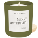 Merry and Bright Soy Candle - Olive Matte Jar - 15 oz