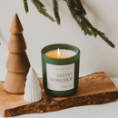 Santa's Workshop Soy Candle - Green Matte Jar - 15 oz (Merry and Bright)