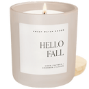 Hello Fall Soy Candle - Tan Matte Jar - 15 oz