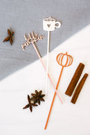Hello Pumpkin Drink Stirrers