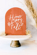 Happy Fall Acrylic Arch Sign