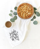 Jingle All the Way Christmas Kitchen Tea Towel