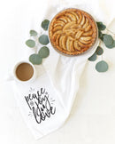 Peace, Joy, Love Christmas Kitchen Tea Towel