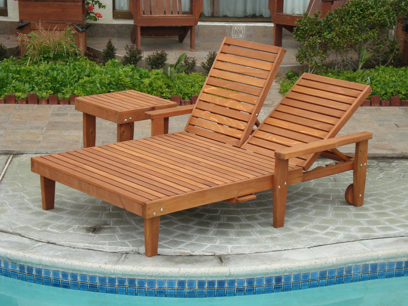 Summer Redwood Chaise Lounge