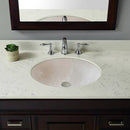 Botticino Marble Natural Stone Oval Vessel Sink - Honed Finish 16x20.5x6 Inches