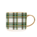 Green Plaid 17oz. Coffee Mug