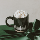 Pine Trees 14 oz Stoneware Coffee Mug