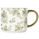 Green Delft 17oz. Coffee Mug