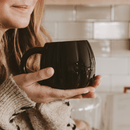 Black Pumpkin 19 oz Figural Coffee Mug