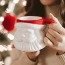Red Hat Santa 19 oz Figural Coffee Mug