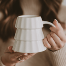 Cream Tree 17 oz Figural Coffee Mug