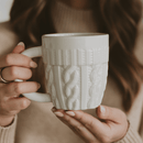 Cream Sweater 18 oz Figural Coffee Mug