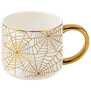 Spiderwebs 14 oz Gold Handle Coffee Mug