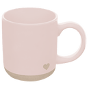 Pink Heart 14 oz Stoneware Coffee Mug