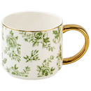 Green Delft 14 oz Coffee Mug