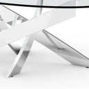 17" H Contemporary Glass Coffee Table in Living Room, Bedroom