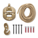 CasaMount 1rope Beige - Ceiling & Beam Suspension Set for Hammock Chairs