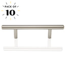 Round Bar 3 in. (76mm) Satin Nickel Drawer Pull (10-Pack)