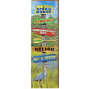 Rivah House Marsh Directional | Wall Art Print on Real Wood