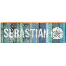 Sebastian Sand Dollar Blue | Wall Art Print on Real Wood