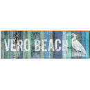 Vero Beach, Florida Heron Wooden Sign | Wall Art Print on Real Wood