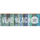 Vero Beach Sand Dollar Blue | Wall Art Print on Real Wood