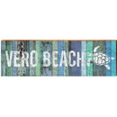 Vero Beach Sea Turtle Blue | Wall Art Print on Real Wood