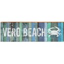 Vero Beach, Florida Crab Wooden Sign | Wall Art Print on Real Wood
