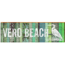 Vero Beach, Florida Heron Wooden Sign | Wall Art Print on Real Wood