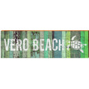 Vero Beach Sea Turtle Green | Wall Art Print on Real Wood