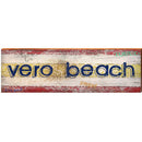 Vero Beach Striped | Wall Art Print on Real Wood