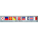 Vero Beach Nautical Flags | Wall Art Print on Real Wood