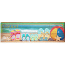 Vero Beach Colorful Flip Flops | Wall Art Print on Real Wood