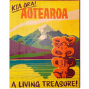 Kia Ora! Aotearoa | Wall Art Print on Real Wood