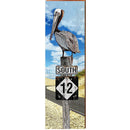 Pelican on Highway 12 NC | Wall Art Print on Real Wood
