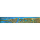 Jupiter Florida Map | Wall Art Print on Real Wood
