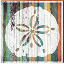Sand Dollar Colorful Boards | Wall Art Print on Real Wood
