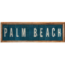 Palm Beach Navy Framer | Wall Art Print on Real Wood