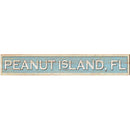 Peanut Island, Fl Coastal Blue | Wall Art Print on Real Wood