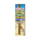 Oak Island Beach Bike Directional | Wall Art Print on Real Wood