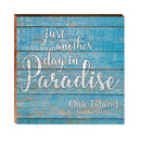 Paradise Oak Island | Wall Art Print on Real Wood
