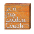You Me Holden Beach Orange | Real Wood Art Print