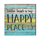 Holden Beach Happy Place | Real Wood Art Print