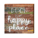 Duck Happy Place | Real Wood Art Print