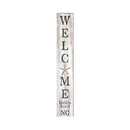 Welcome Holden Beach Starfish Sign | Wall Art Print on Real Wood