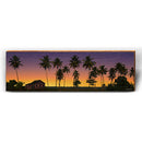 Sunset Palms | Wall Art Print on Real Wood